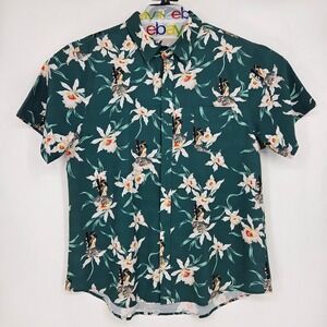 Savage Tacticians Shirt Mens XL Hawaiian Short Sleeve Savtac Floral‎ Casual